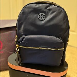 Tory Burch Tilda Navy Blue Backpack
